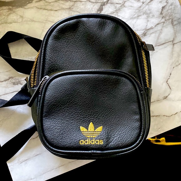 adidas Accessories - Black and gold Adidas backpack purse